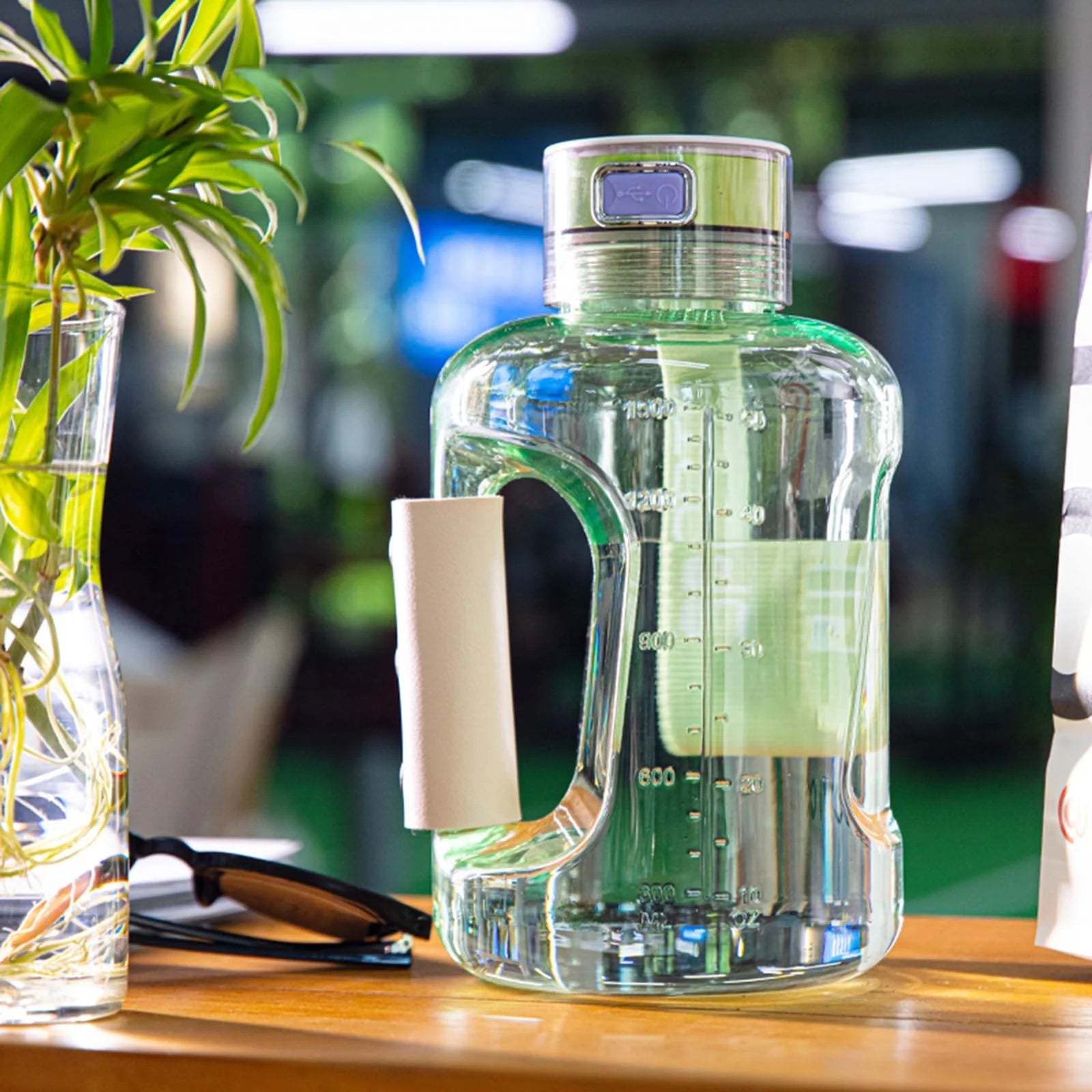 Hydrogen Water Generator 1500Ml Large Capacity Drop Proof Hydrogen Water Bottle Portable Hydrogen Water Machine Sports Water Bottle, Clearance Sales